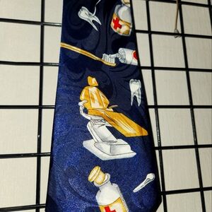 Blue Dental Themed Necktie
